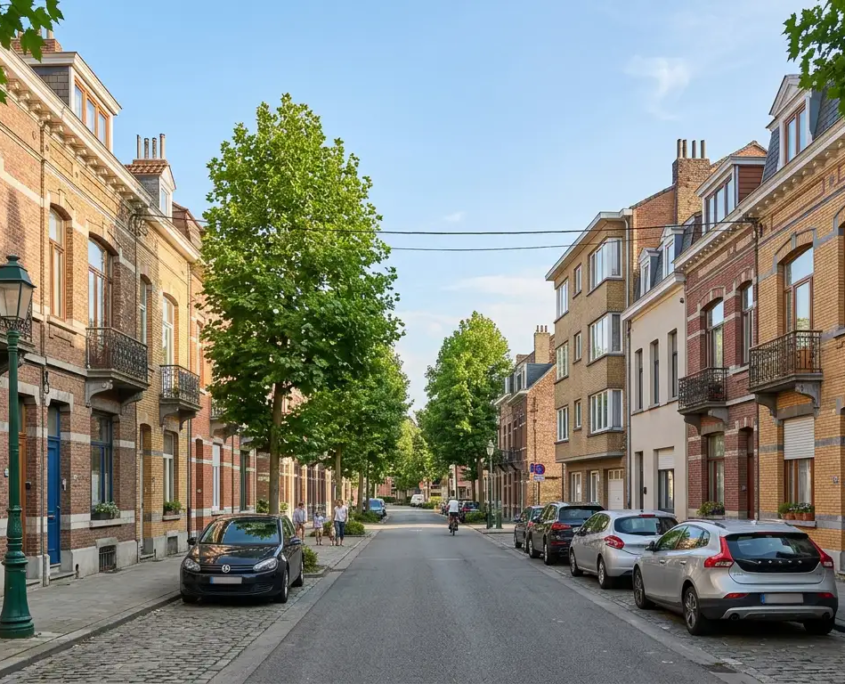 Maisons et immeubles résidentiels à Jette